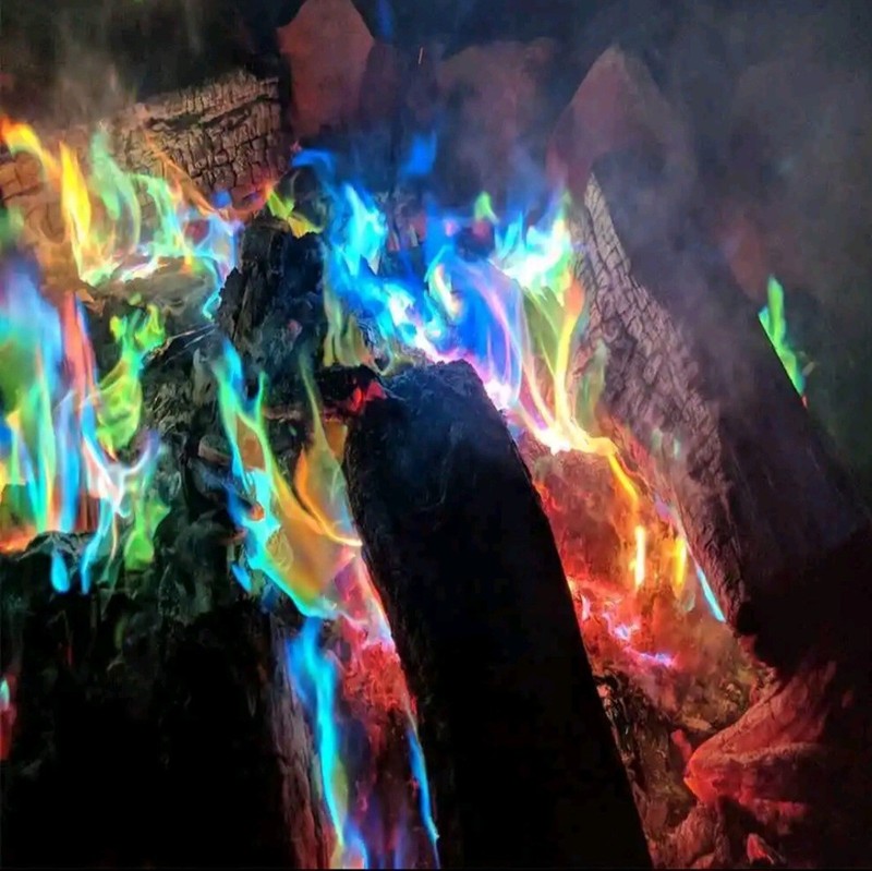 4 PACK Enviro Log Color Flame Fire Magical Colored Colorful Flames Color Changes gallery