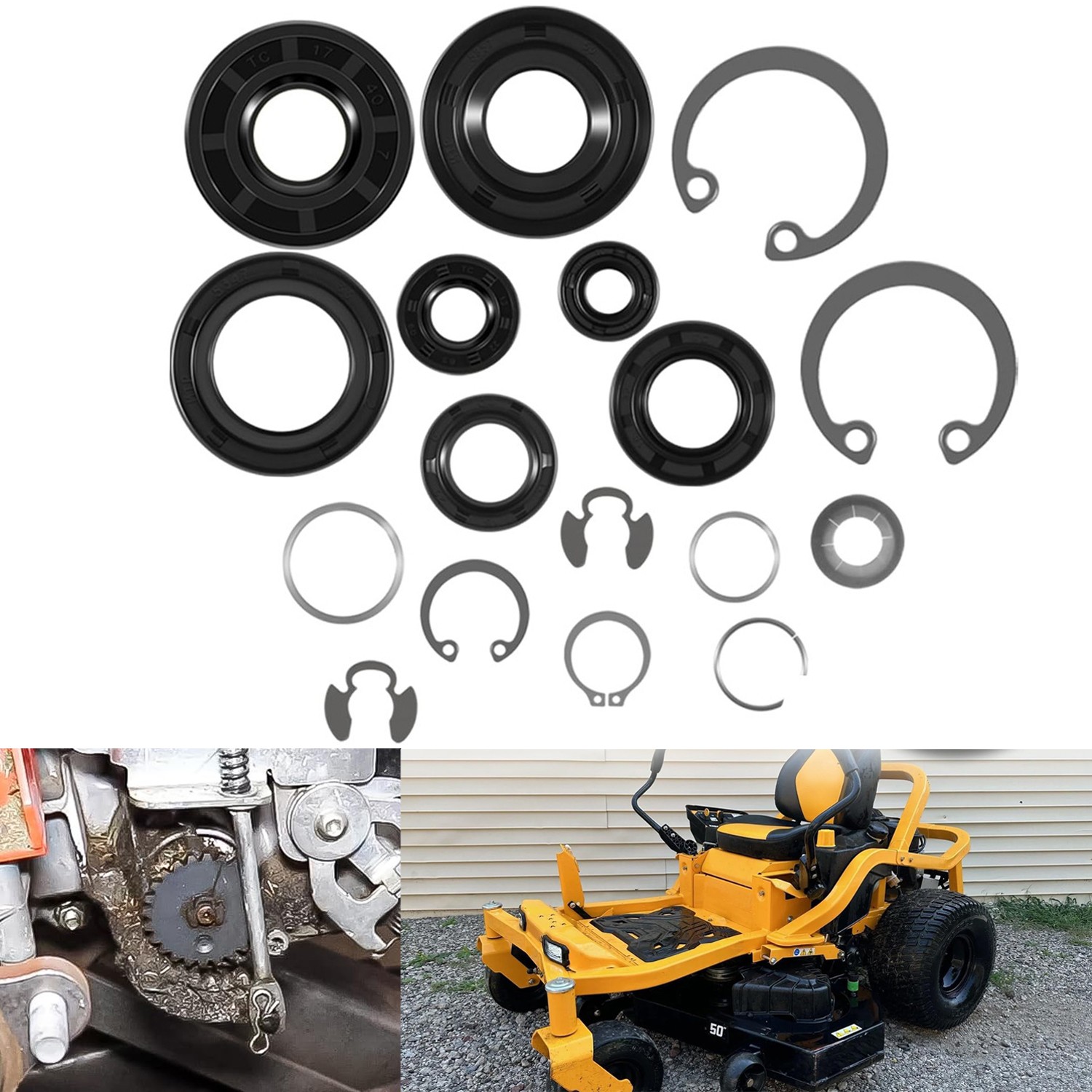 70853 For Hydro Gear Seal & Retaining Ring Kit Fit ZA, ZB, ZC, ZD, ZT2200 Series gallery