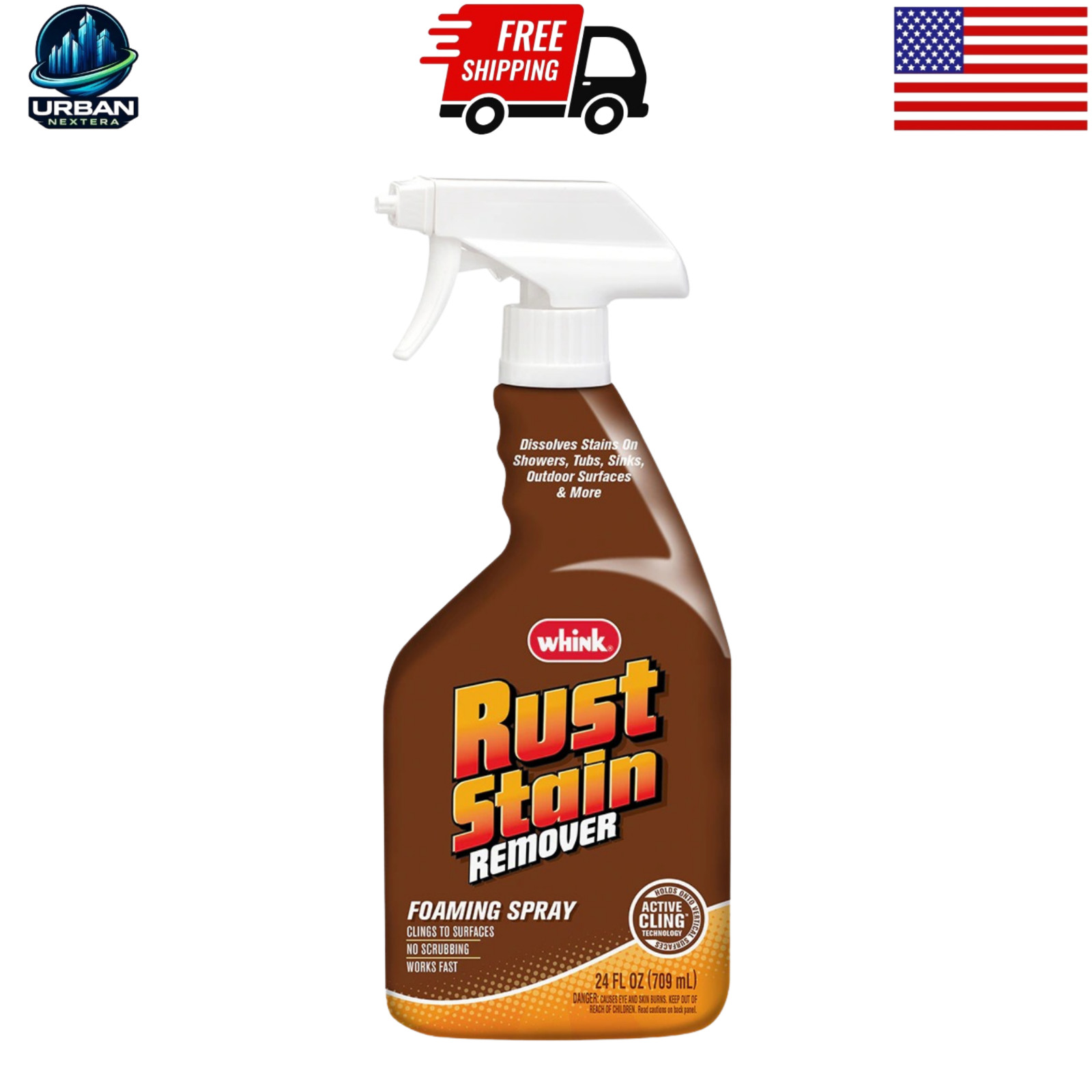 Whink 349944 Foaming Rust Stain Remover, 24 Oz gallery