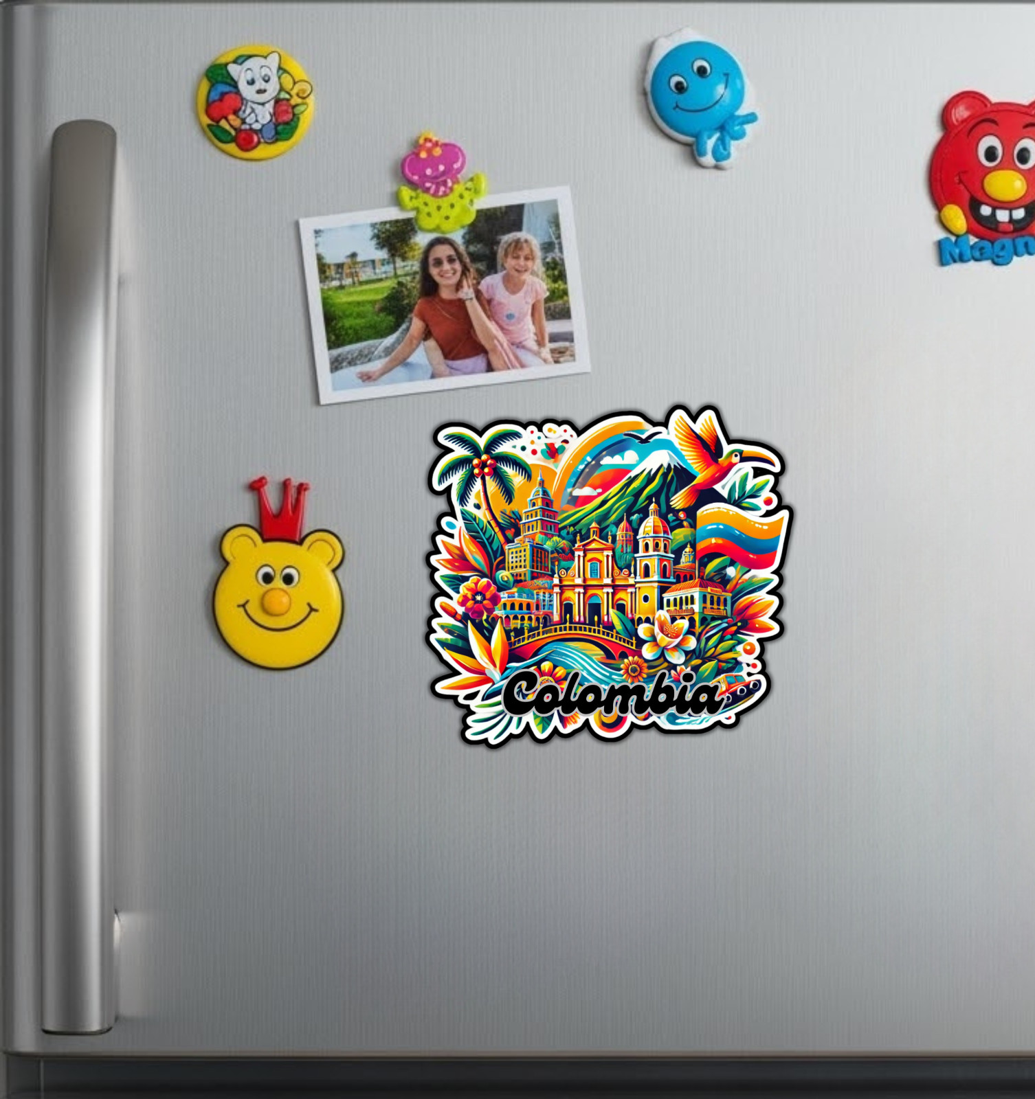 Colombia Fridge Magnet or Laptop Sticker gallery