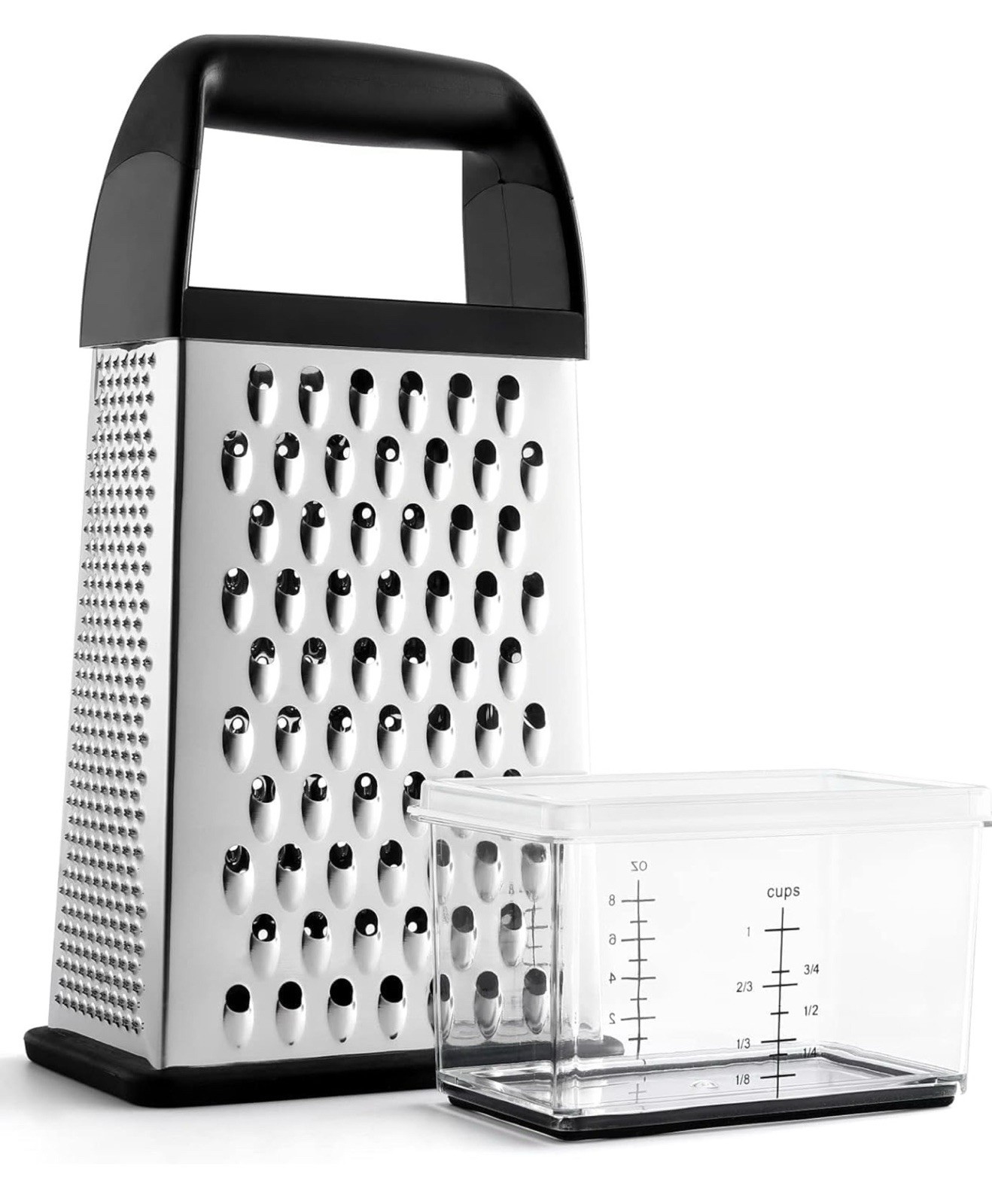 Cheese Grater with Container Box Grater Stainless Steel Graters for Kitchen Chee gallery