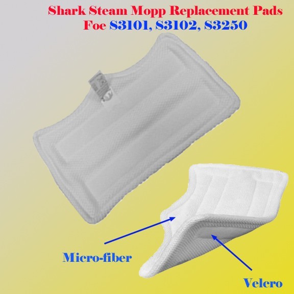 Shark Microfiber Euro Pro Steam Mop Pad Replacement S3101 S3102 S3250 3101 3250 gallery