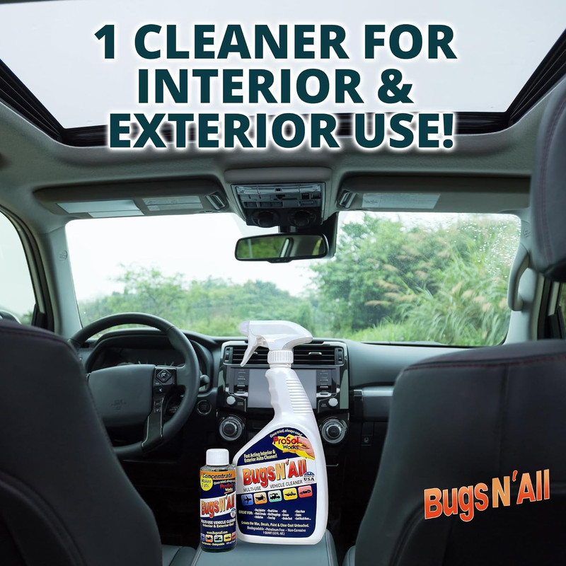 Bugs N’ All Multipurpose Car Cleaner & Degreaser - Bug & Tar Remover Concentrate gallery