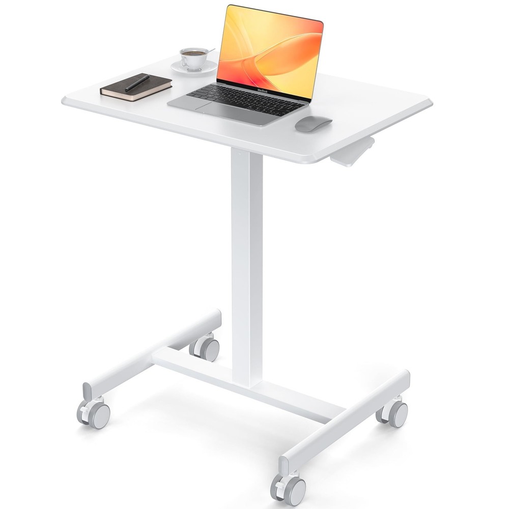 CONCETTA Mobile Standing Desk Rolling Laptop Cart Adjustable Height FREESHIP