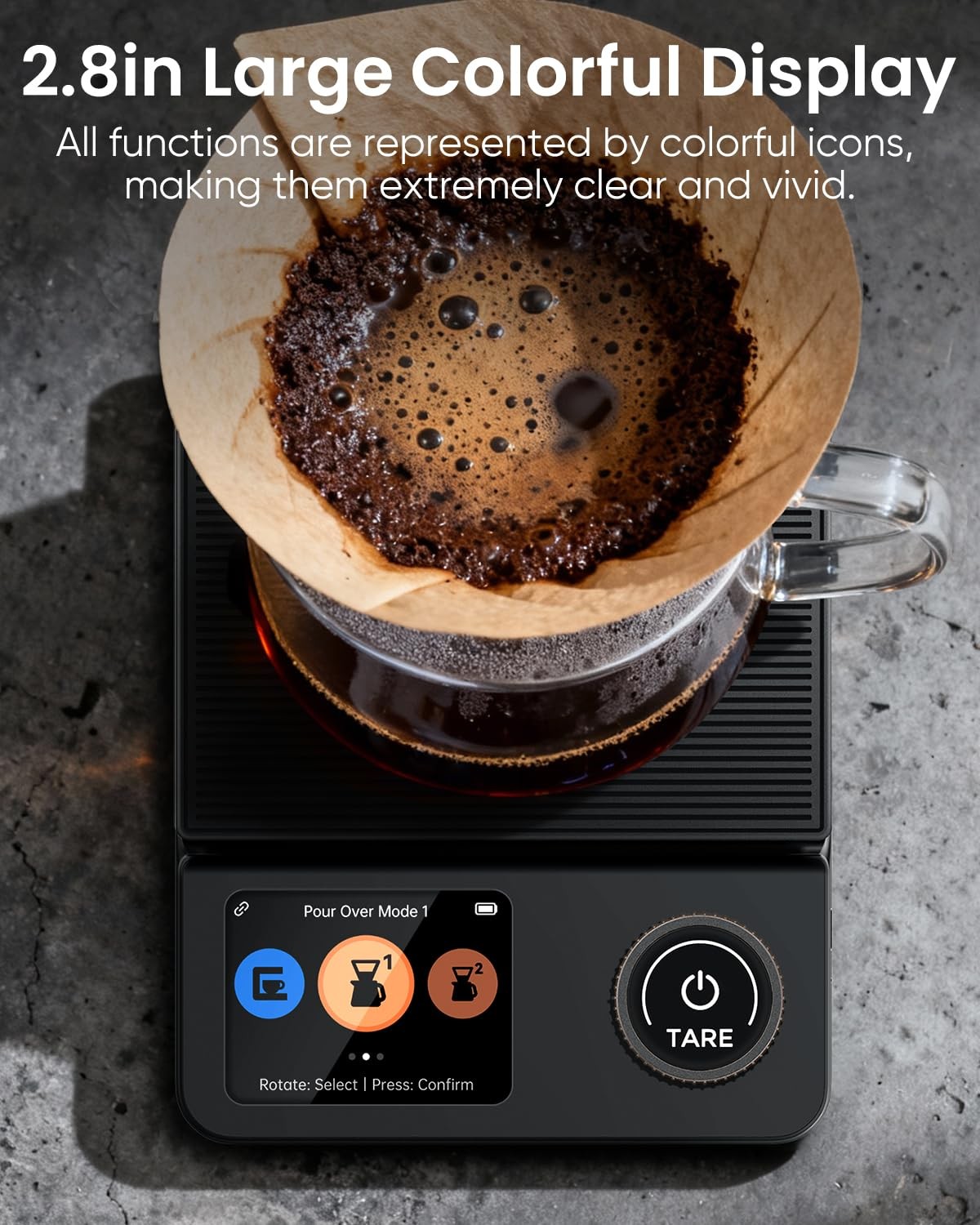 INSMART Coffee Scale with Timer, Bluetooth Espresso Scale with App Sync 5kg/0... gallery
