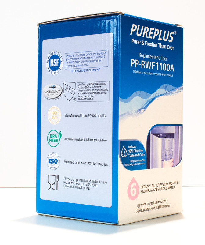 PUREPLUS Replacement Filter PP-RWF0100A Reduces 99% Chlorine Taste & Odor gallery