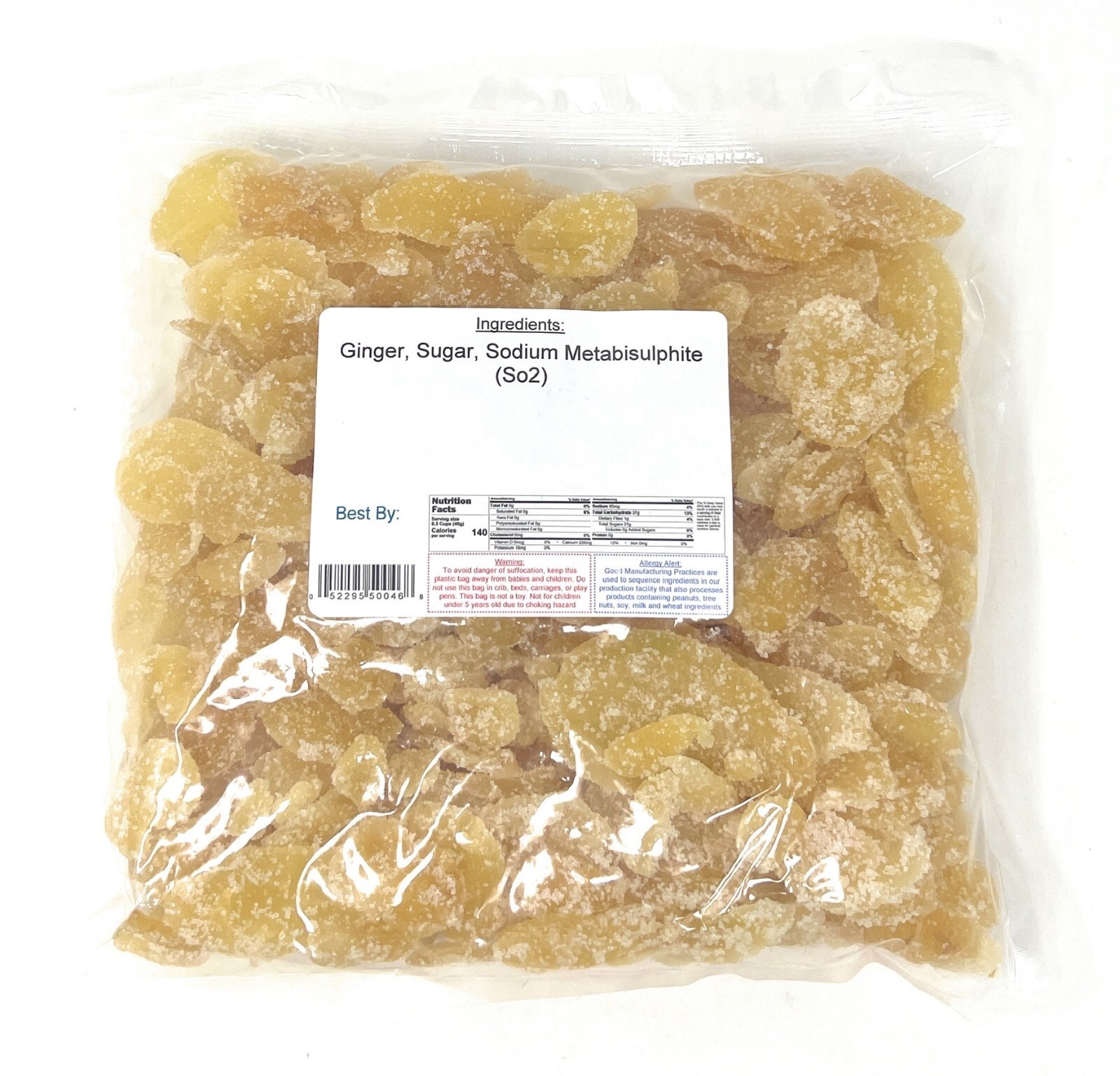 Dried Crystalized Ginger Slices, 2, 2lb bags (4 lbs) ~ YANKEETRADERS® gallery
