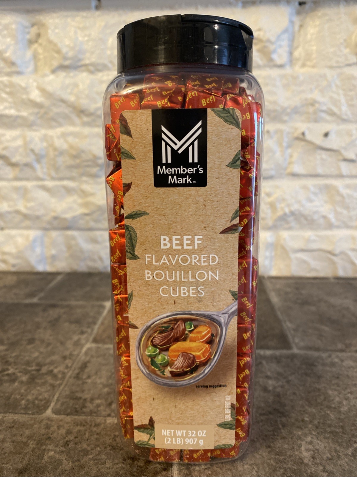 **2 Pack **Member's Mark Beef Bouillon Cubes, 32 oz. Exp. June 6. 2028. gallery
