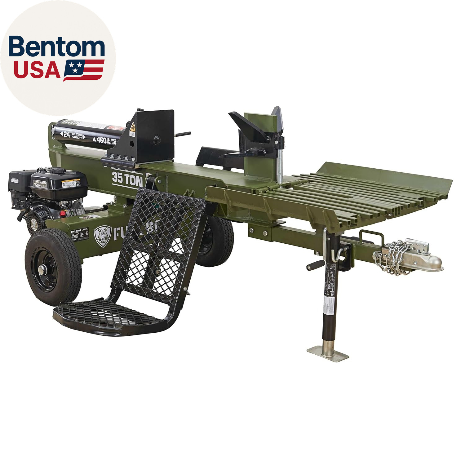 35 Ton 306Cc Gas Log Splitter with 4-Way & 6-Way Wedges, Hydraulic Log Lift gallery