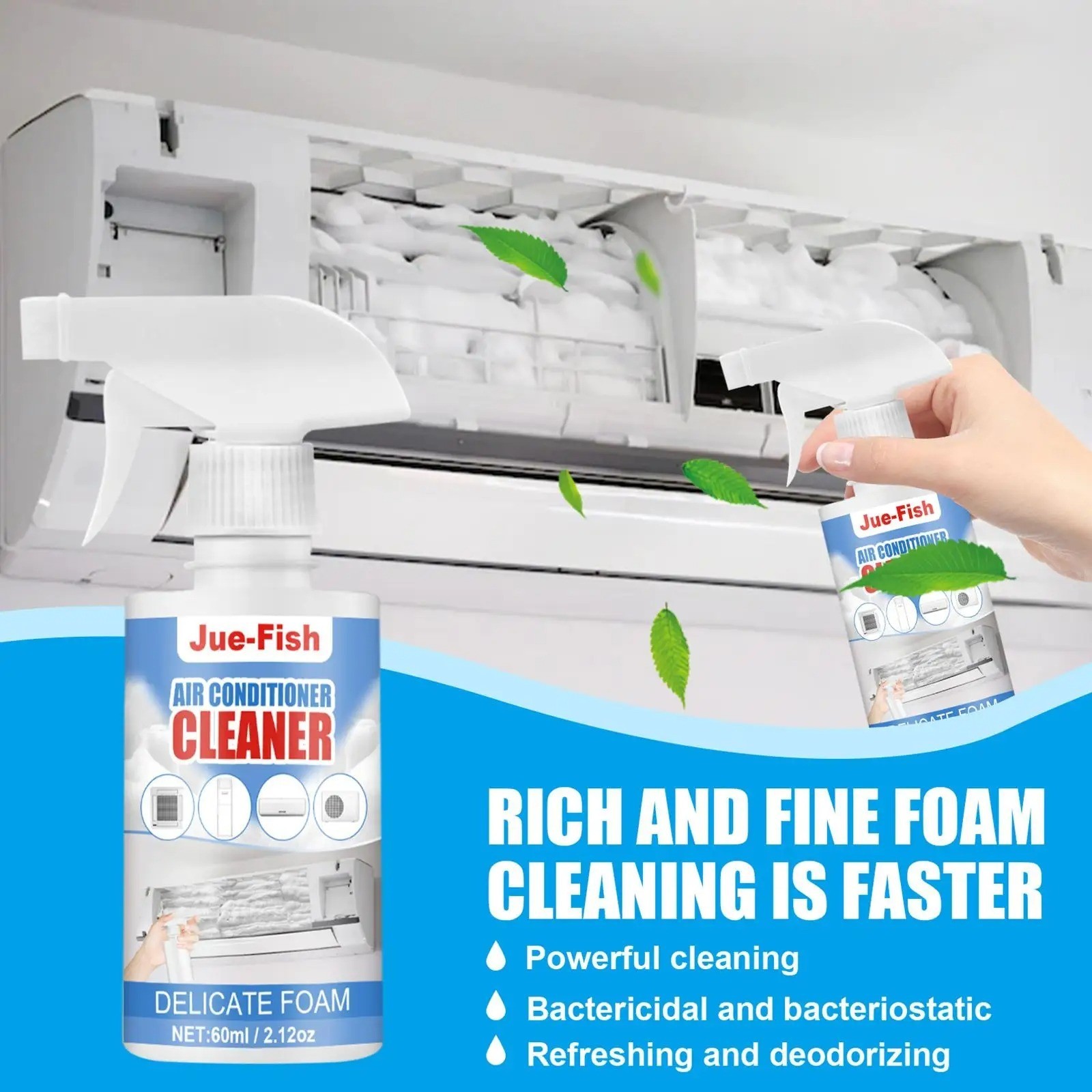 60ml Freezer Defrosting Deicing Spray,De-Icer For Refrigerator Buildup best gallery