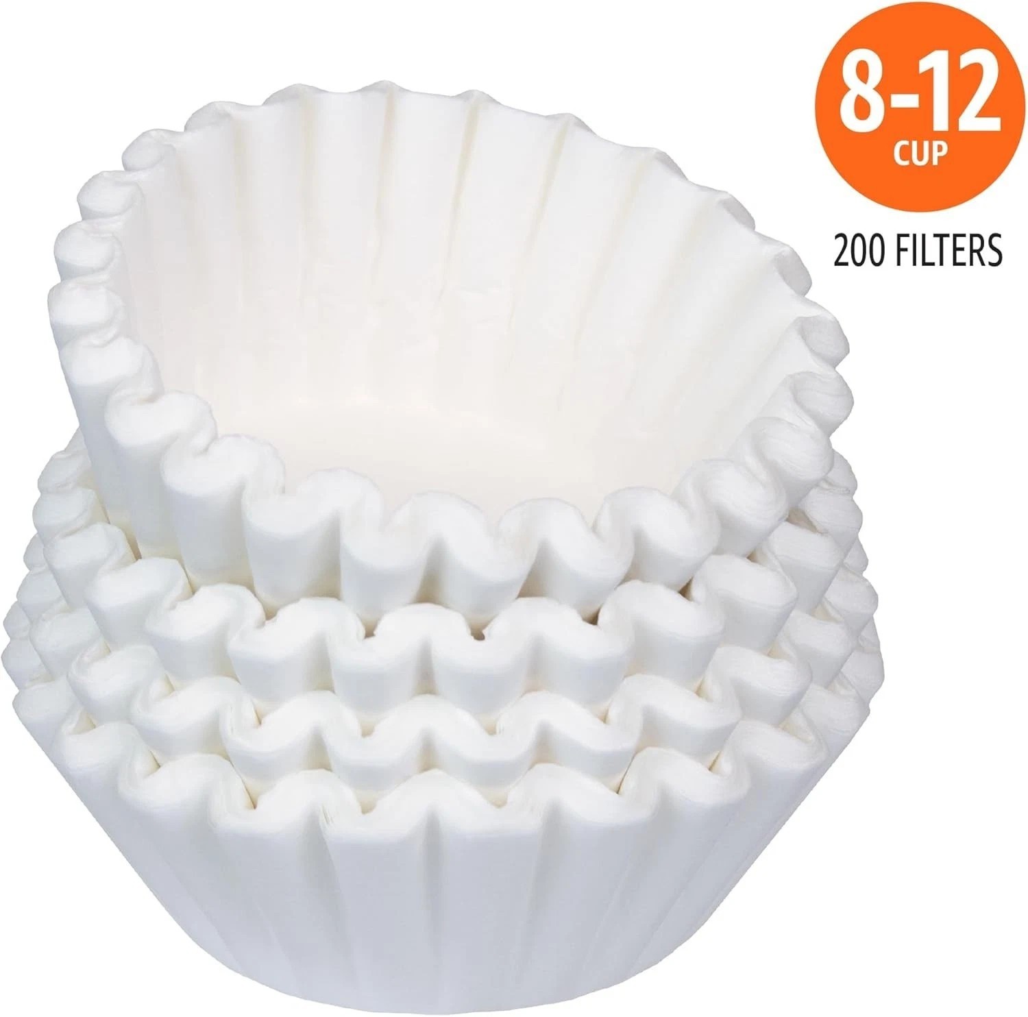 *Coffee Filters 8-12 Cup, 200 Count, Basket Coffee Filter, Paper Filters White.* gallery