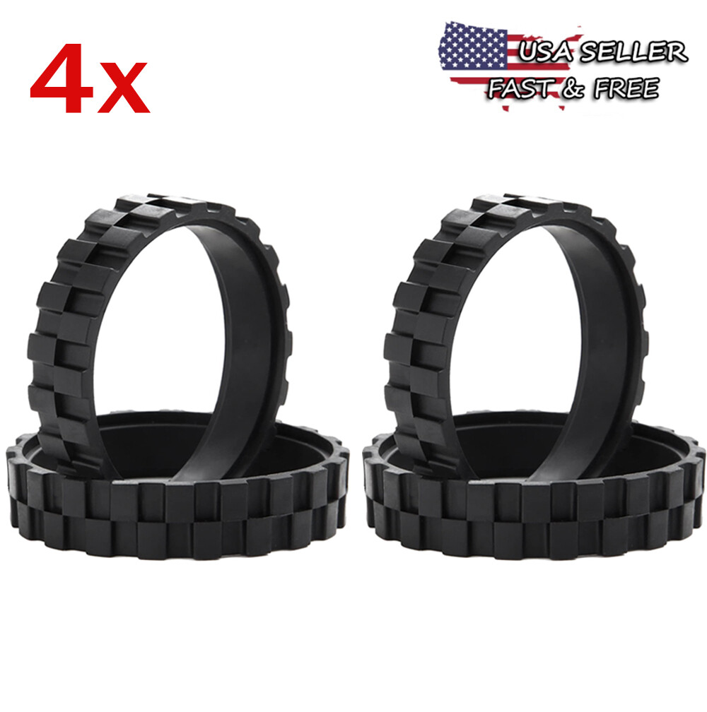 4X For Irobot Roomba Vacuum Robot Tires Wheels Series 5/6/7/8/9/I7 S9+ Anti-Slip gallery