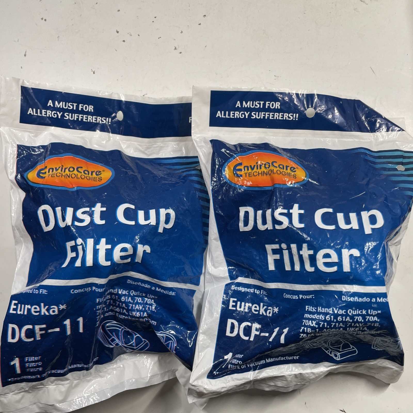 2x NEW Envirocare Dust Cup Filter For Eureka DCF-11 Handheld Vacuum F620 gallery
