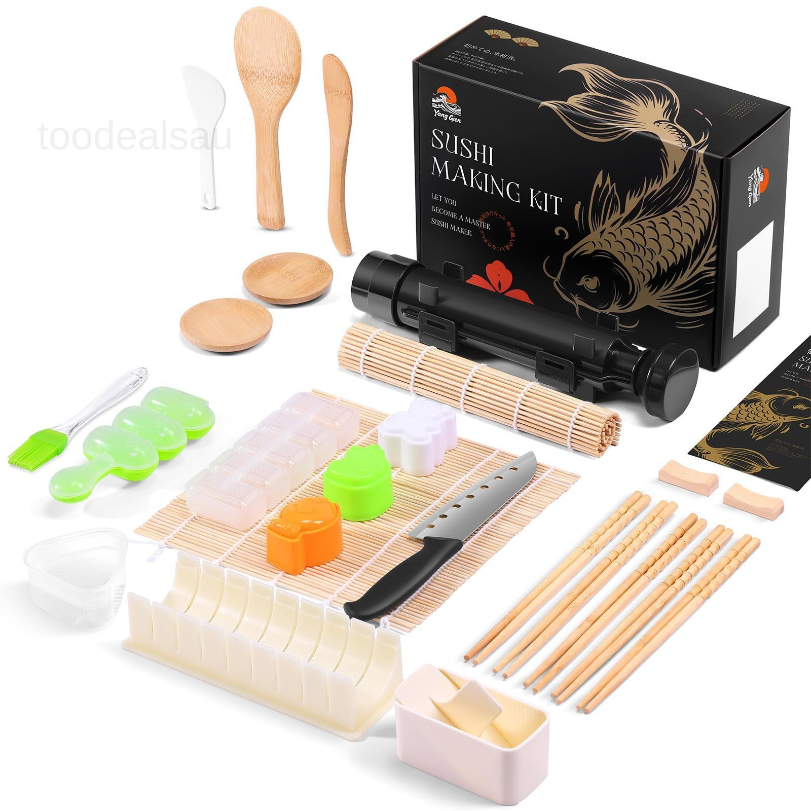 Sushi Making Kit, 27 in 1 Premium Maker, Large size, Beige gallery