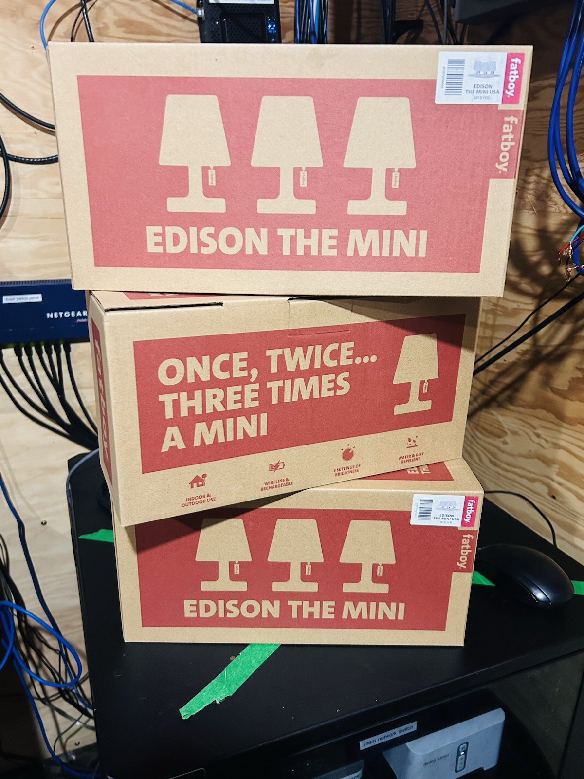 Fatboy Edison Mini LED Lamp Rechargeable with Charging Cable Pack of 3 gallery