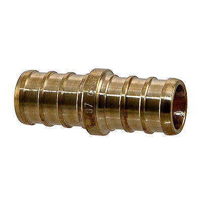 50 PIECES 3/4" PEX COUPLINGS - BRASS CRIMP FITTINGS (LEAD-FREE) gallery