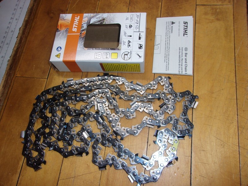 Stihl OEM 32" Full Chisel "Skip Tooth" Chain 3/8" .050" 105 DL 33RSF #GM-5S1 gallery