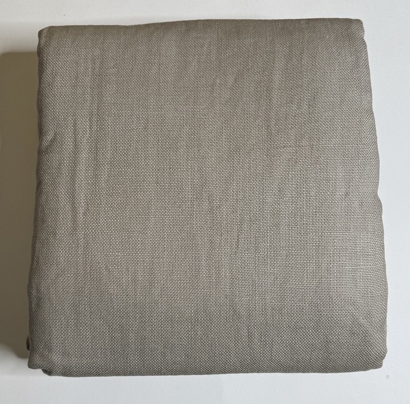 Restoration Hardware Heavyweight Textured Belgian Linen Drape RP 100 x 108 Taupe gallery