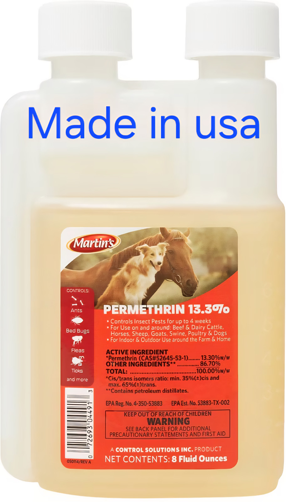 Martin's Permethrin 13.3% Multi-Purpose Insecticide Concentrate, 8-fl oz bottle gallery