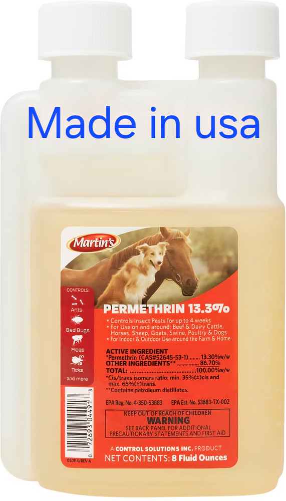 Martin's Permethrin 13.3% Multi-Purpose Insecticide Concentrate, 8-fl oz bottle