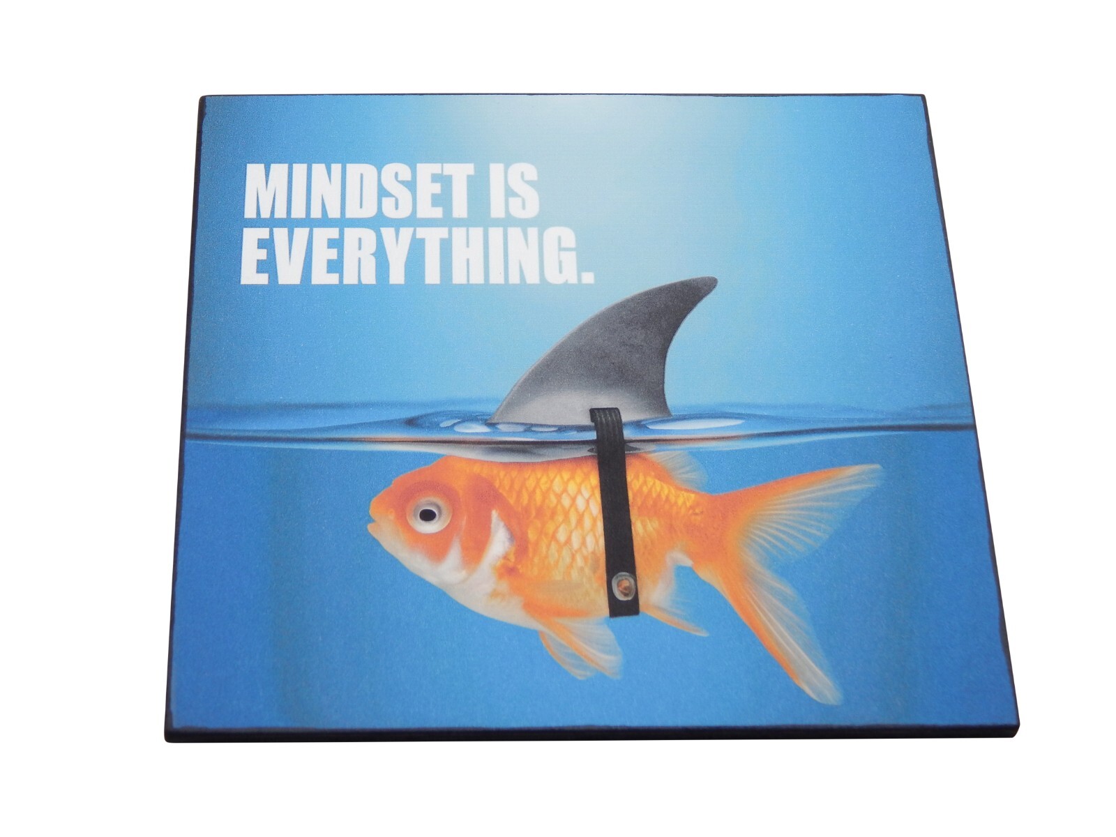 Mindset Is Everything Motivational Life Sign Shelf Sitter Wall Art Decor 5" x 5" gallery