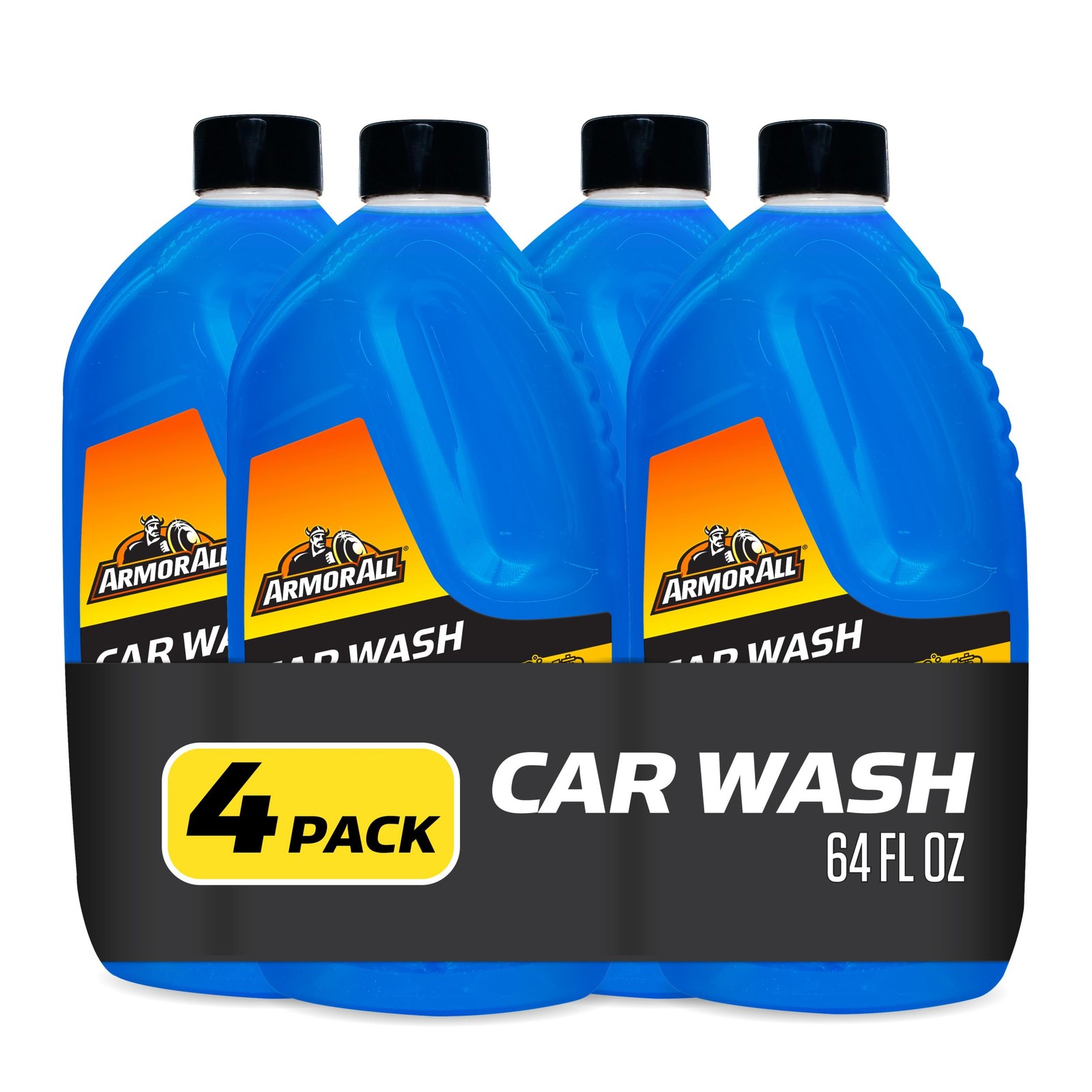 Armor All Foam Action Car Wash Soap, Cleaning 64 Fl Oz (Pack of 4), No color gallery