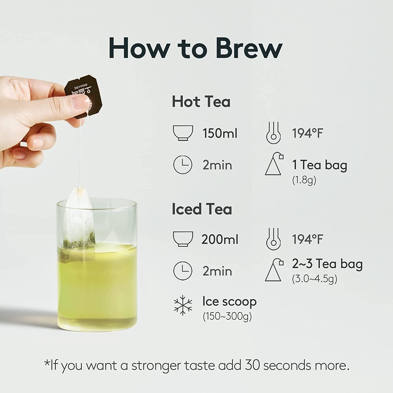 OSULLOC Pure Green Tea Premium Organic Blended Tea from Jeju 20 tea bags gallery