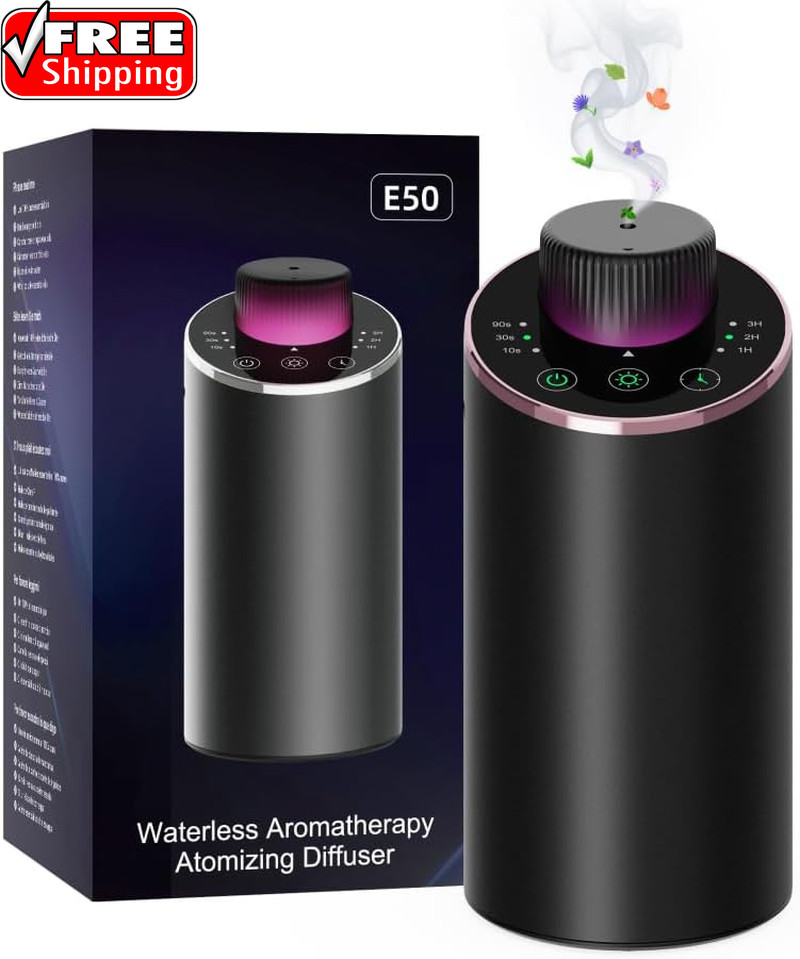 Waterless Essential Oil Diffuser Aromatherapy Scent Diffusers for Home Large Roo