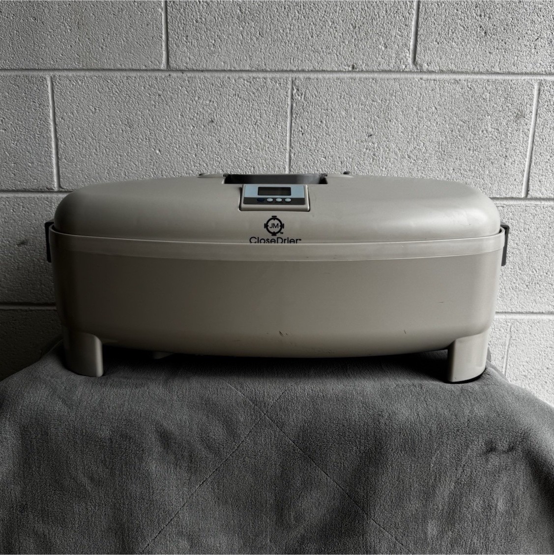 JM ClosetDrier Portable Electric Front-Loading Spin Dryer, Beige/White gallery