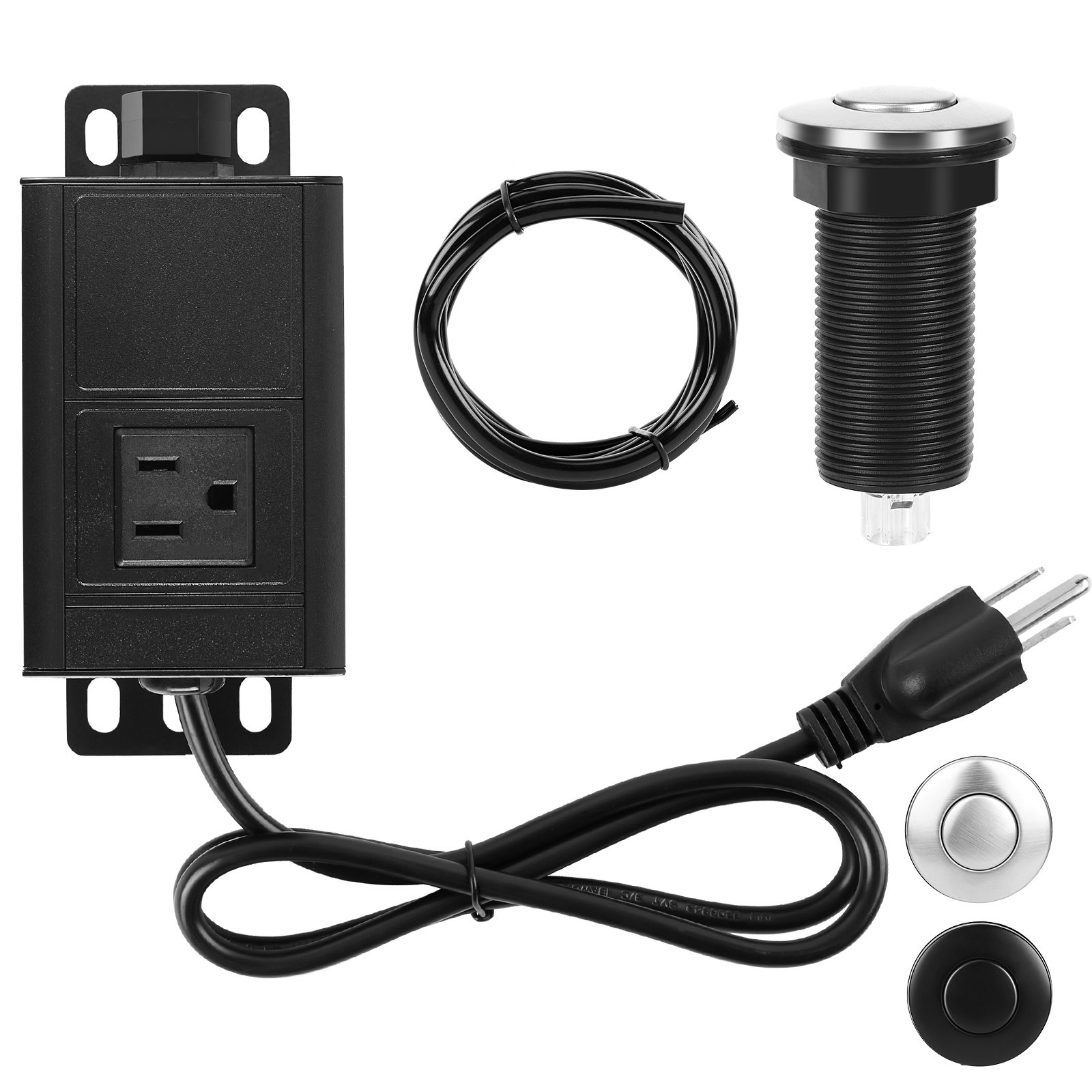 UL Listed Air Switch Kit for US Garbage Disposal 3.58” Extra Long Air Button gallery