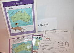 Evan-Moor Geography Folder Center “A Map Grid” Grades 4-5 Map Skills