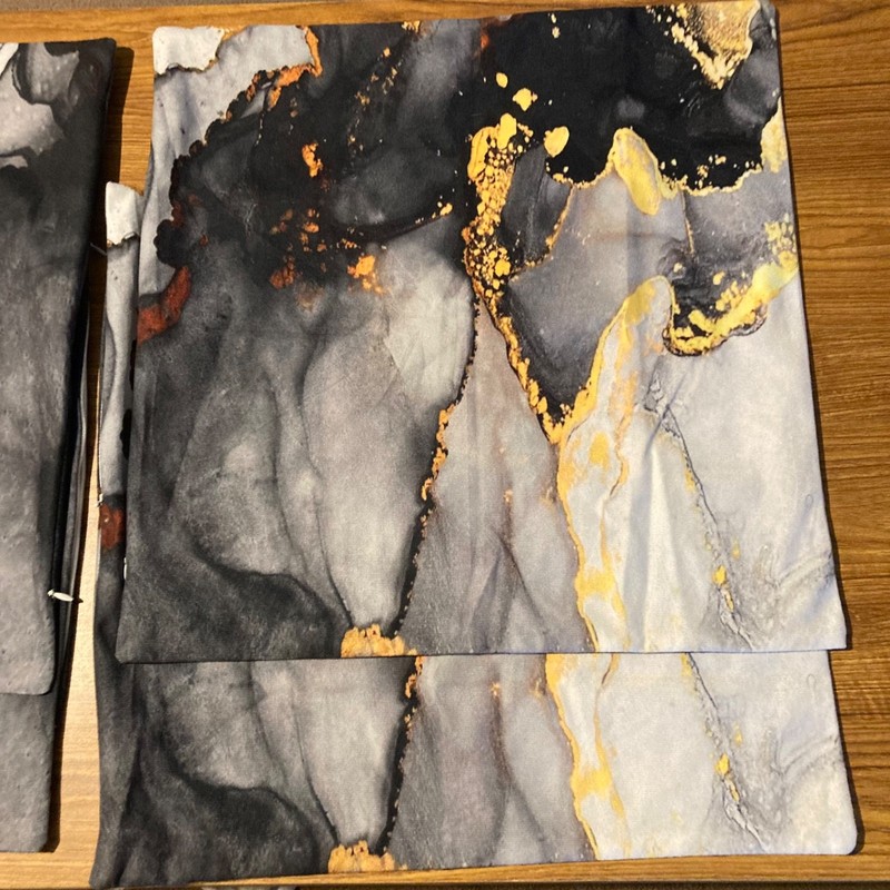 Gray black Marble Throw Pillow Covers Set of 4 gray black yellow white covers gallery