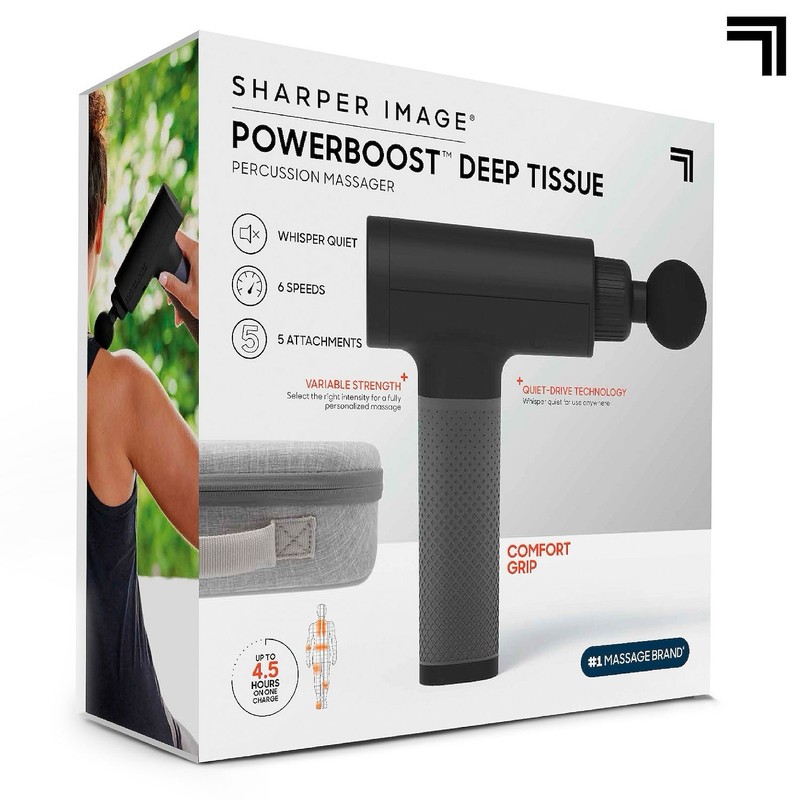 Sharper Image Powerboost® Deep Tissue Percussion Massager-New in Box gallery