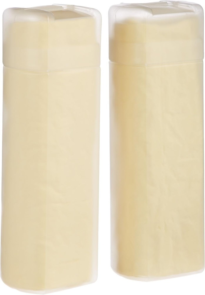 Amazon Basics Drying Synthetic Chamois Cleaning Cloth, 26" x 17", 2 Pack, Yellow