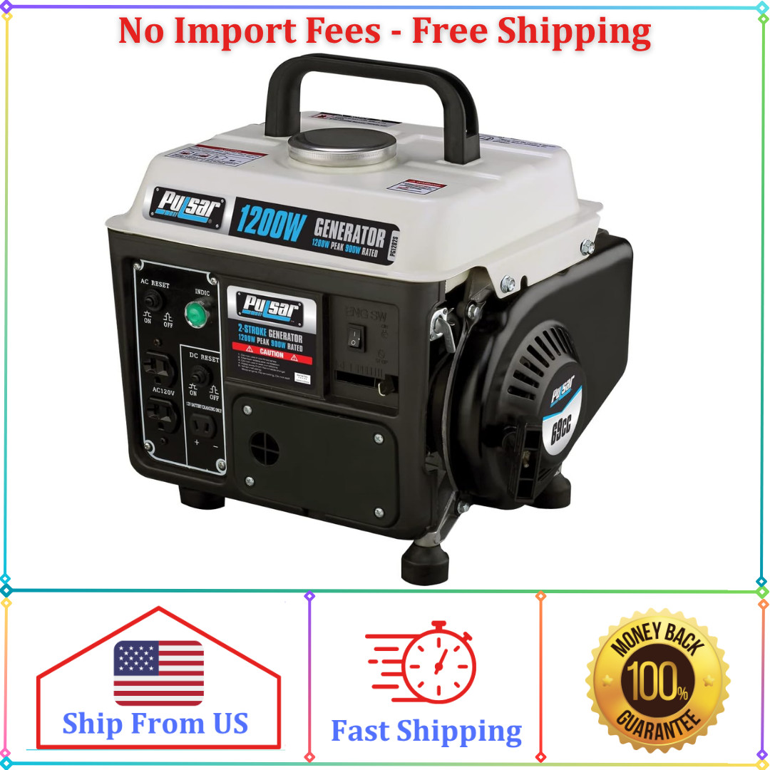 Pulsar 1,200W Carrying Handle, PG1202SA Gas-Powered Portable Generator gallery