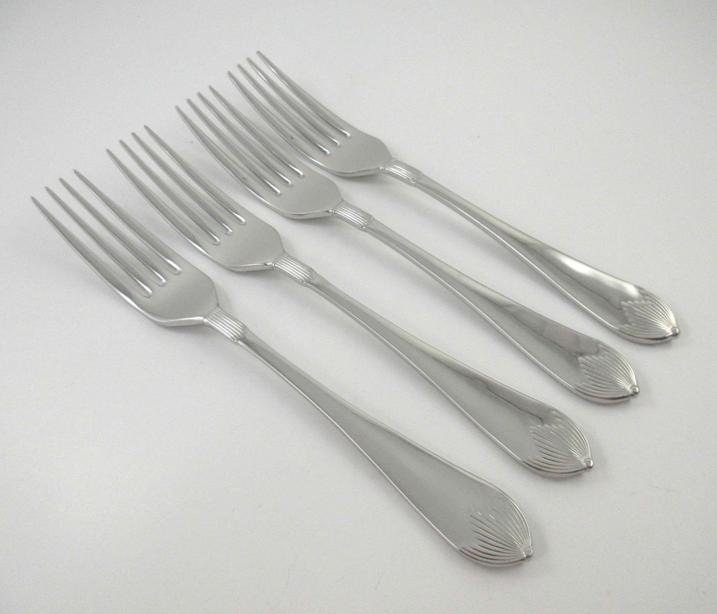 Laslo for Mikasa REGENCY 4 Dinner Forks Glossy 18/8 Stainless Steel Flatware gallery