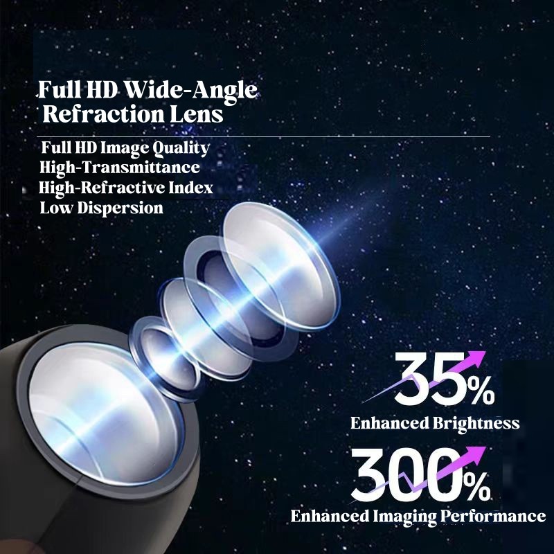Galaxy Star Moon Projector Lamp LED Night Light 16 in 1 Films for Bedroom Decor gallery