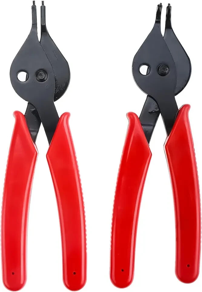 12 PC Circlip Snap Ring Pliers Set Heavy Duty Heat Treated Steel Vinyl Handles gallery
