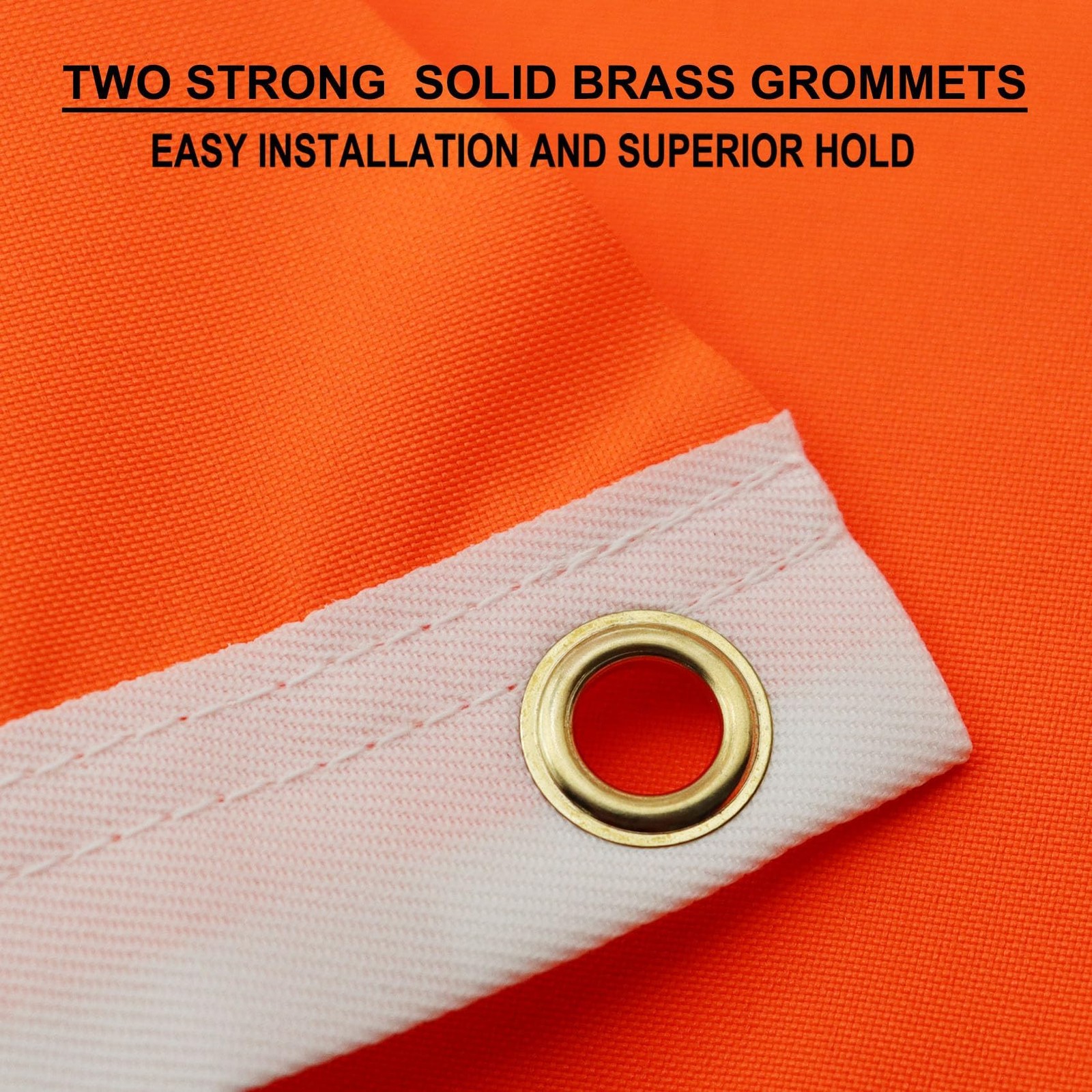 5Pack Orange Safety Flag 12x18 Inch -Longest Lasting 210D | Tear-Resistant Wa... gallery