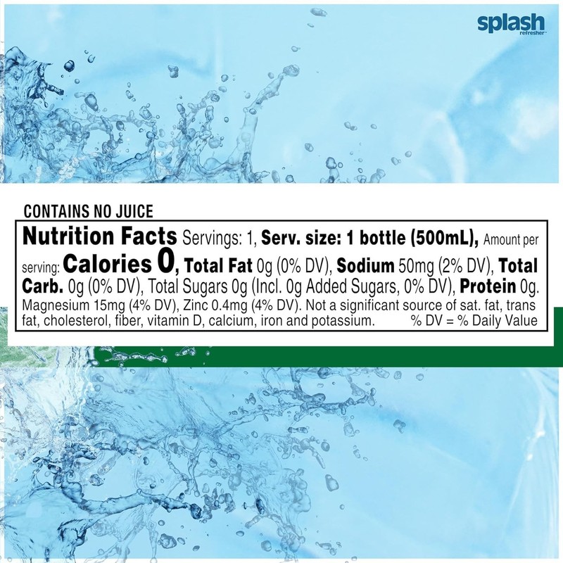 Splash Blast Refresher, Lemon | 16.9 Fl Oz | Plastic Bottle | Pack of 12 gallery
