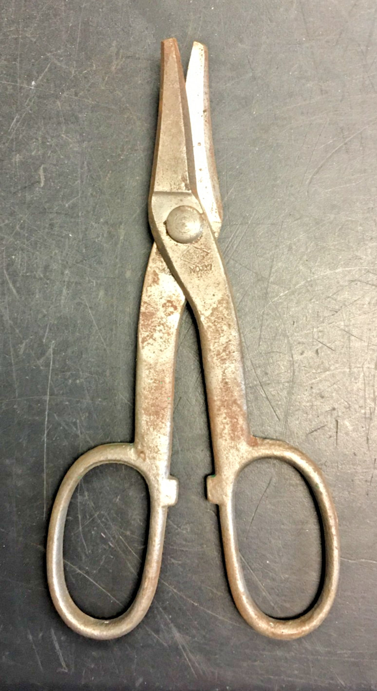G.L NO.37, Drop Forged Solid Steel Tin Snips 7 in. USA, VINTAGE gallery