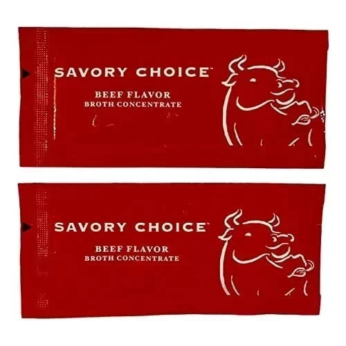 Savory Choice Reduced Sodium Beef Broth Concentrate Pack of 50 (free shipping) gallery