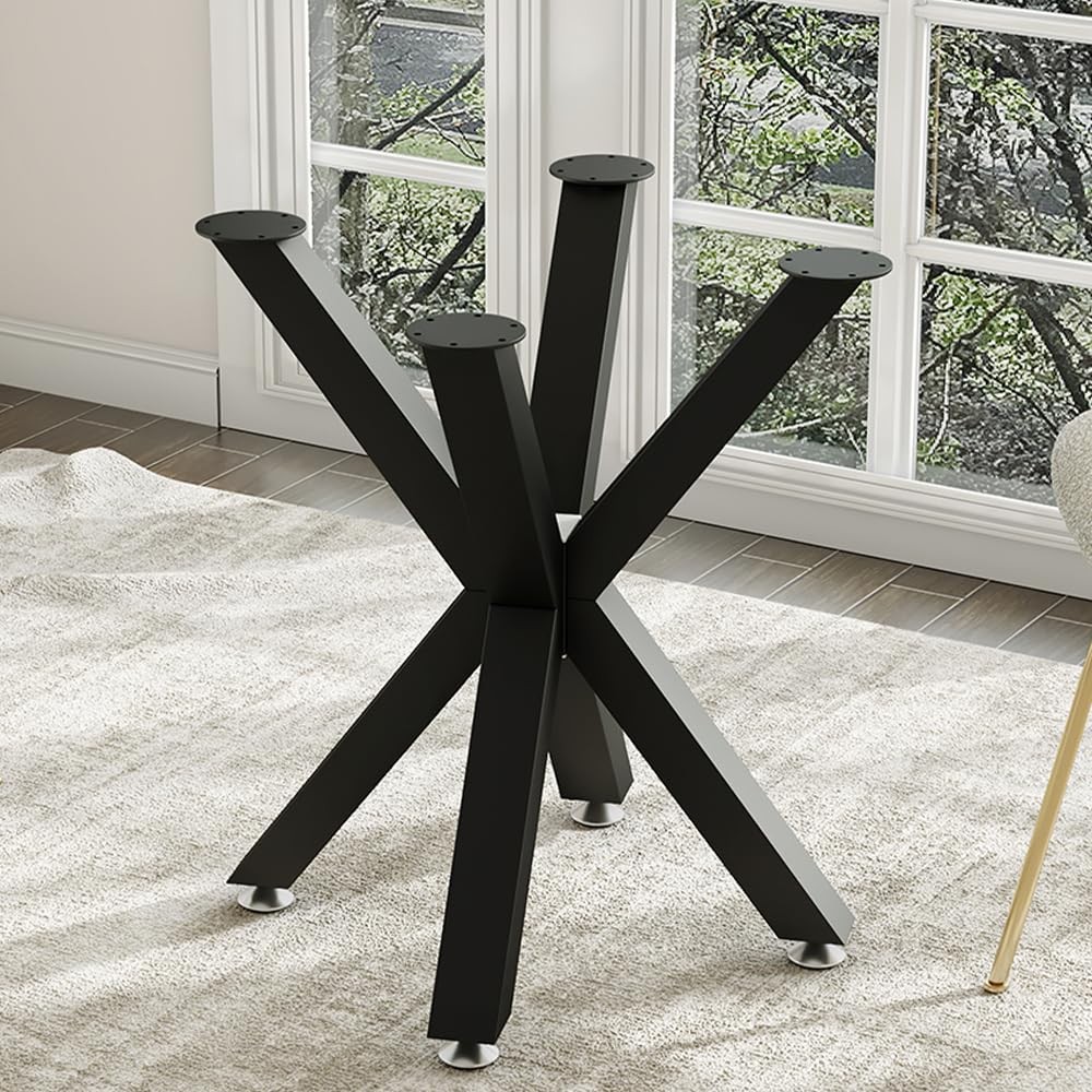 Table Base 28 Inch,Heavy Duty Pedestal Metal Dining Table Base for Glass, Marble gallery