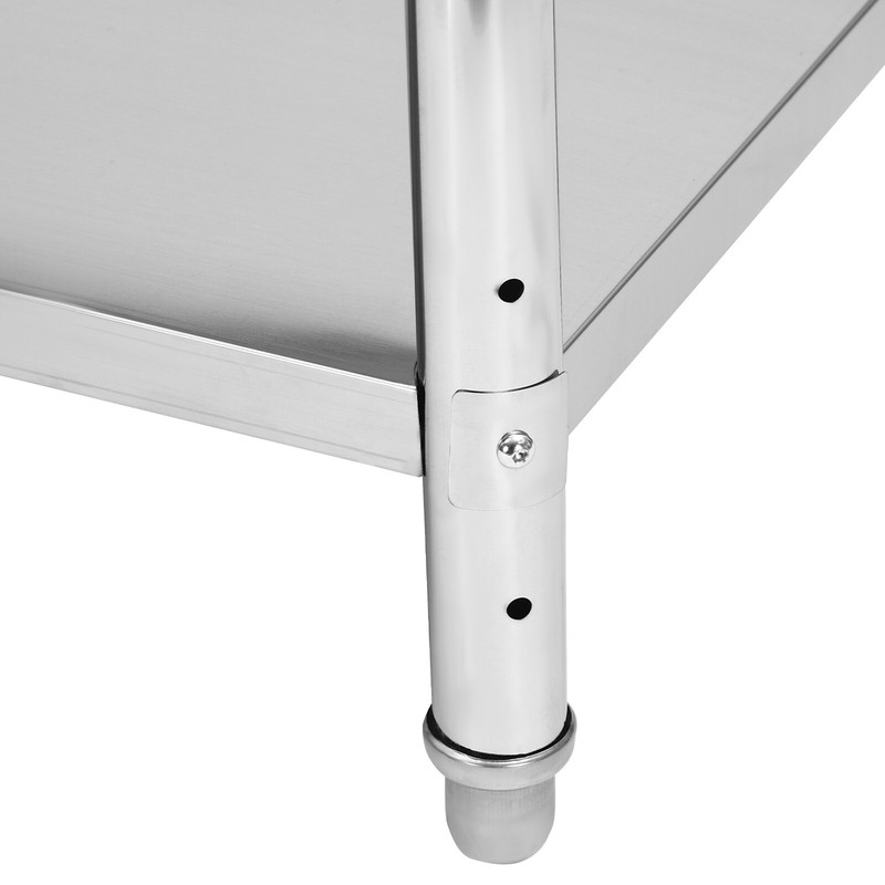 4 Tier Silver Adjustable Shelf Storage, Stainless Steel Heavy Duty Shelving NEW gallery