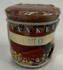 Yankee Candle Sampler Size Vanilla Hazelnut Coffee 1.75 oz Sealed
