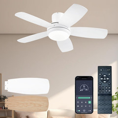 42″ Dimmable Ceiling Fan with Light, Remote Control & Quiet Design