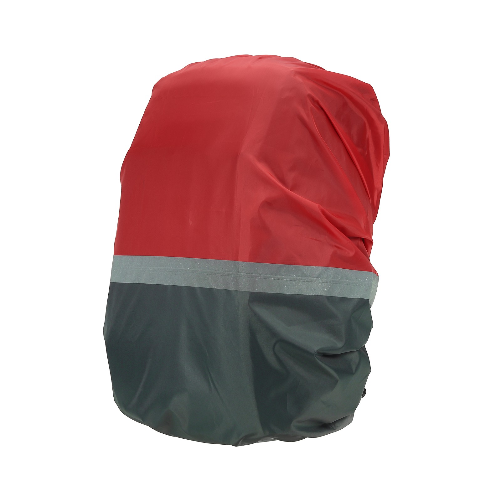 S Waterproof Backpack Rain Cover Adjustable Strap Reflective Strips Grey Red