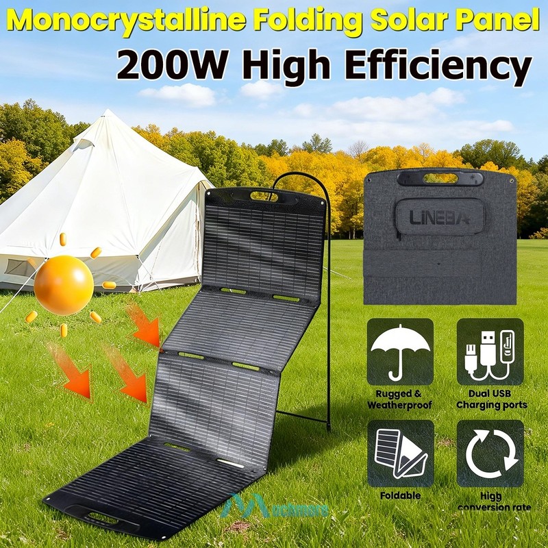 Foldable Solar Panel 100W 200W 400W High Efficiency for Power Station Camping RV gallery