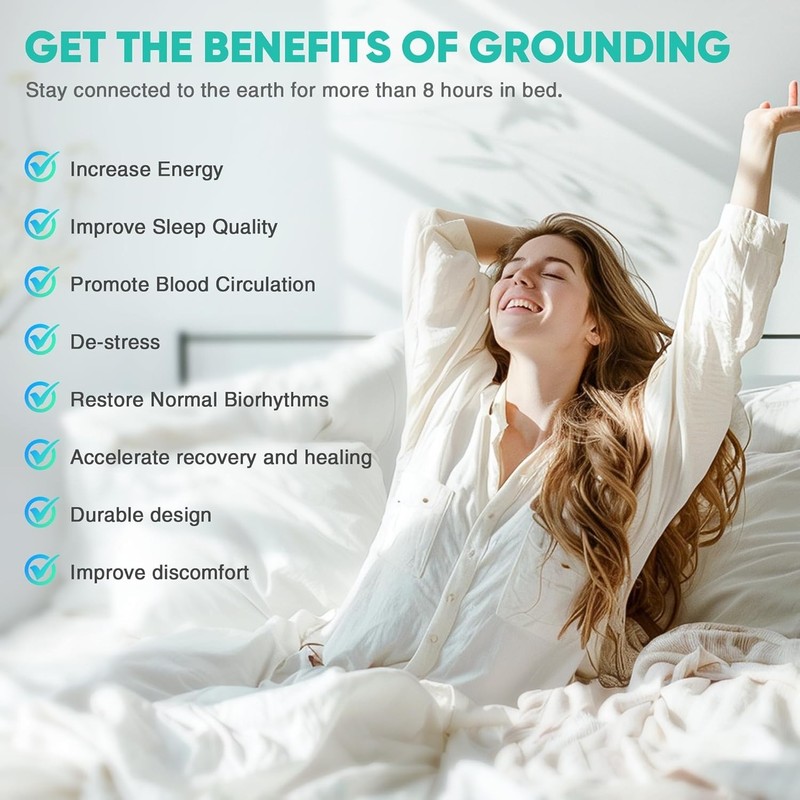 Grounding Sheet Fitted Earthing Bedsheet 5% Silver Fiber 95% Cotton w/ Tester gallery