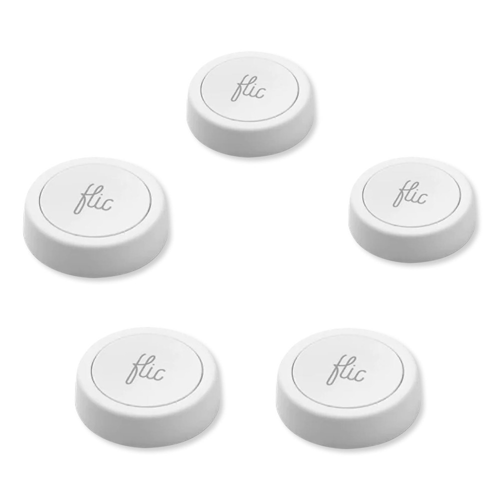 Flic Programmable Smart Button Kit, 5 Pack (R-BW-05)